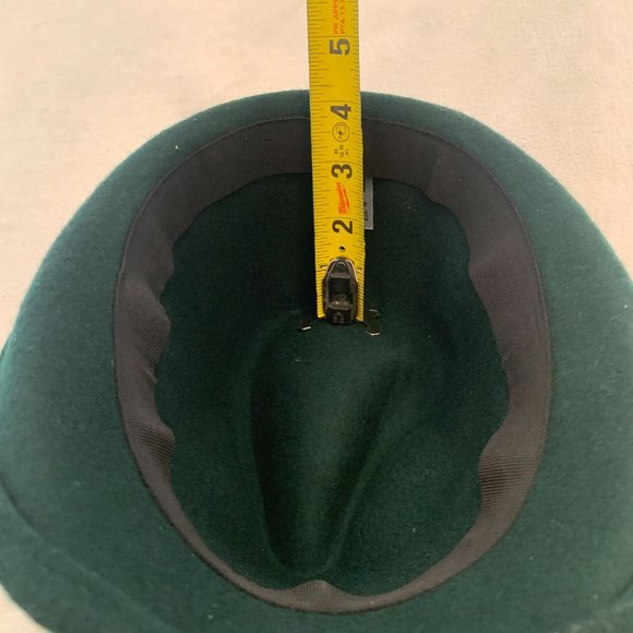 Oktoberfest Alpine Style hat 100% Wool Green 54cm - Picture 10 of 10